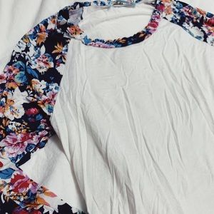 Maternity slub 3/4 length T-shirt - size small